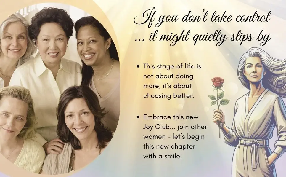 Over 50s Joy Club - Retirement for Women: Guide and Mini Workbook to Relax and Enjoy Your New Freedom, Rediscover Confidence, Stay Financially Secure and Create a Meaningful, Stress-Free Life