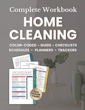 Home Cleaning Complete Workbook: Housekeeping Guide with Color-Coded Checklists, Daily Weekly Monthly Schedules, Planners & Trackers to Declutter and Maintain a Clean and Organized Home