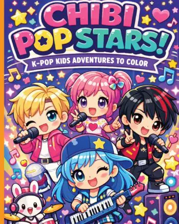 KPop Coloring Book & K-Pop Kids' Superfan Activity