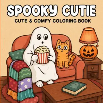 Spooky Cutie: Coloring Book for Adults and Kids (Cozy Spaces Coloring)