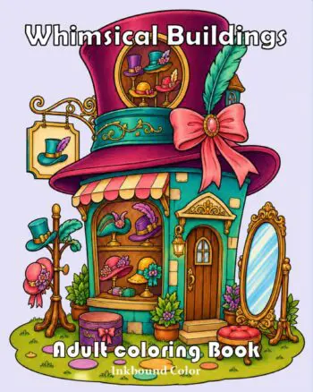 Whimsical Buildings - Adult Coloring Book