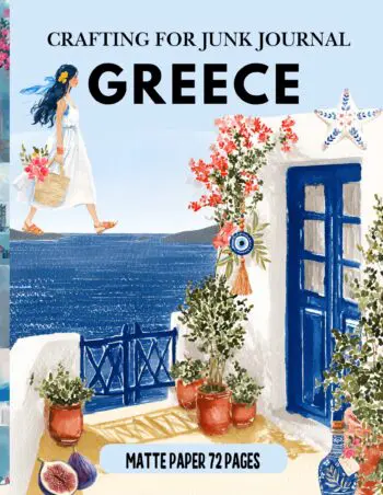 Crafting for Junk Journal Greece Ephemera Book