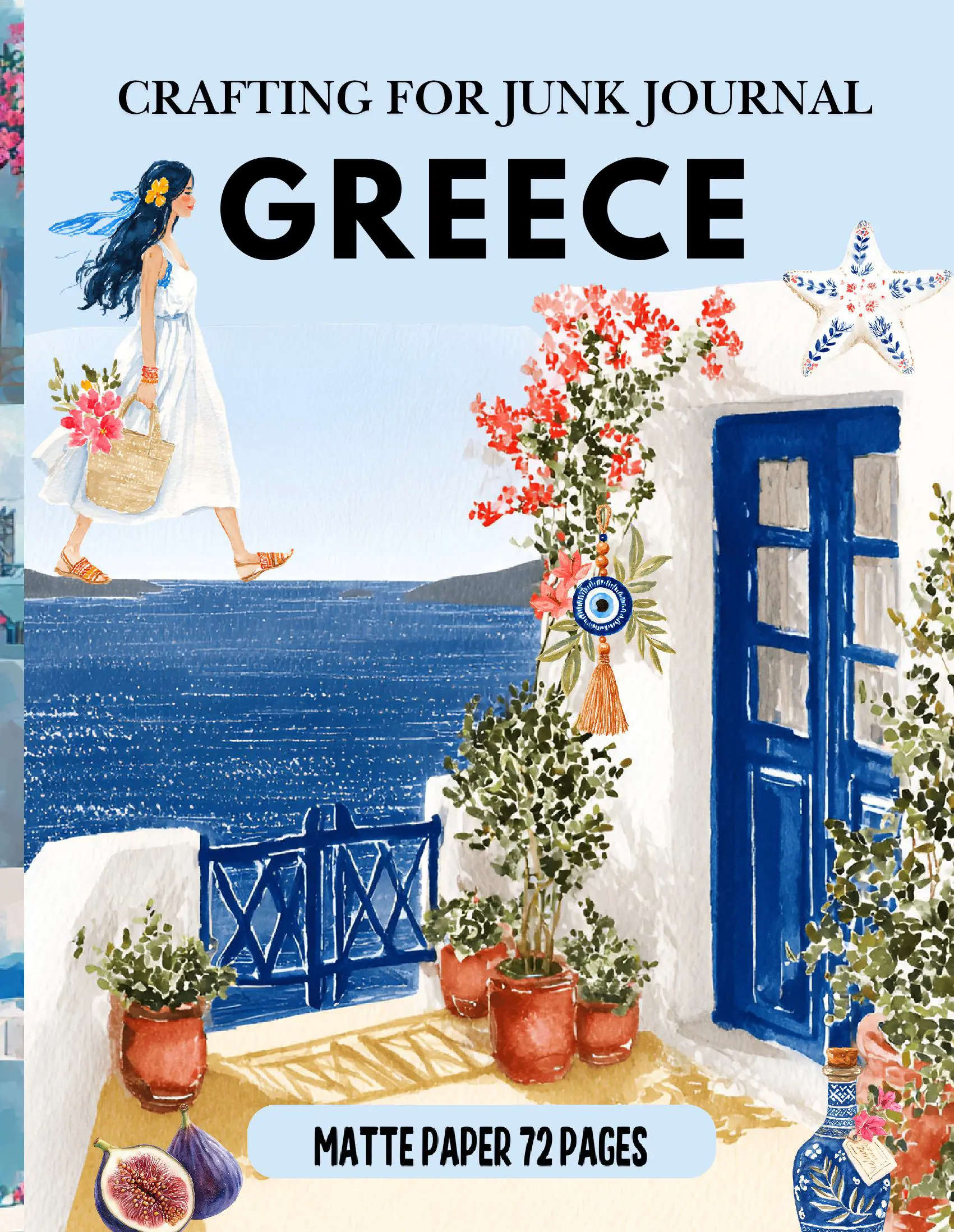 Crafting for Junk Journal Greece Ephemera Book