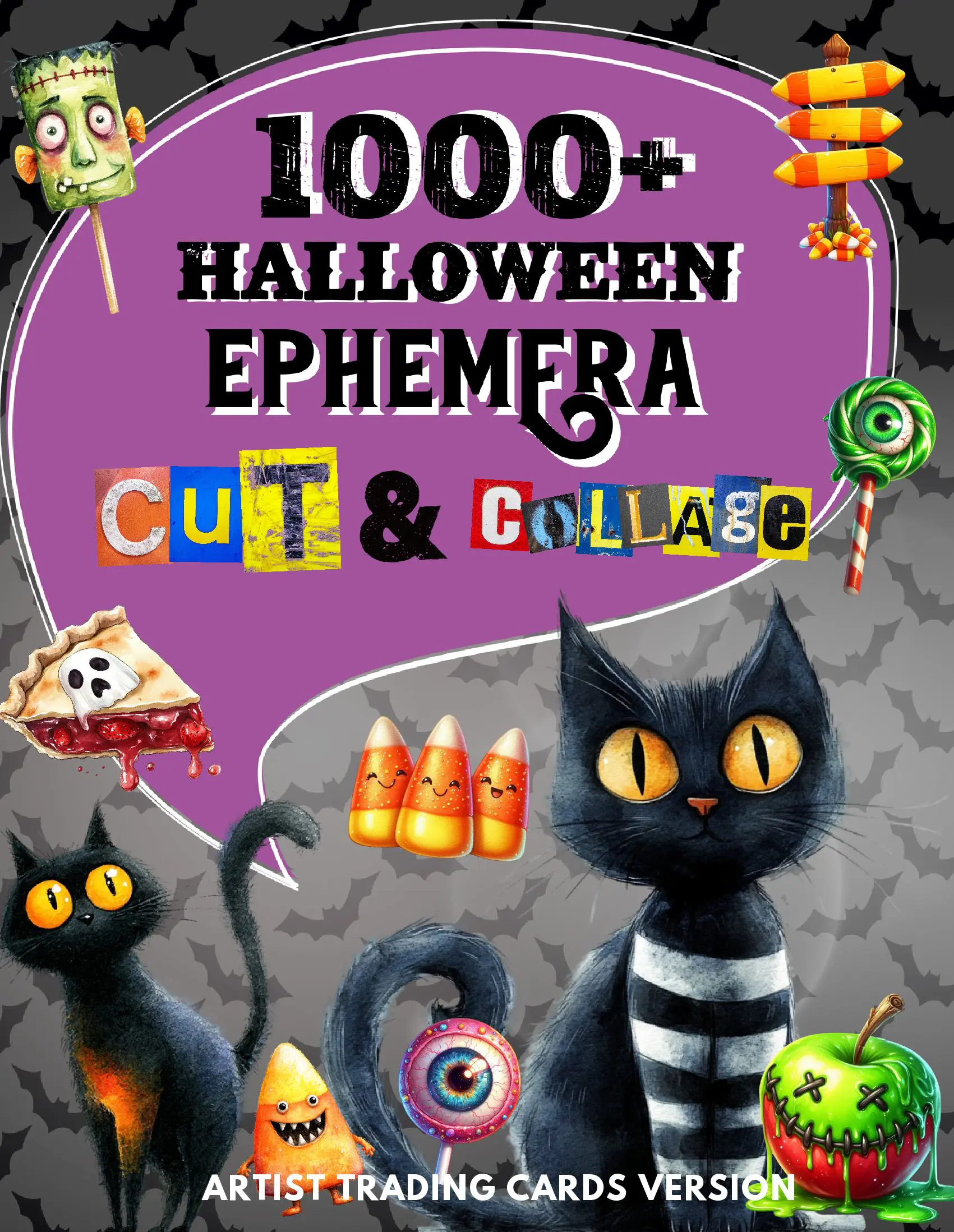 1000+ Halloween Ephemera Cut and Collage Art Book