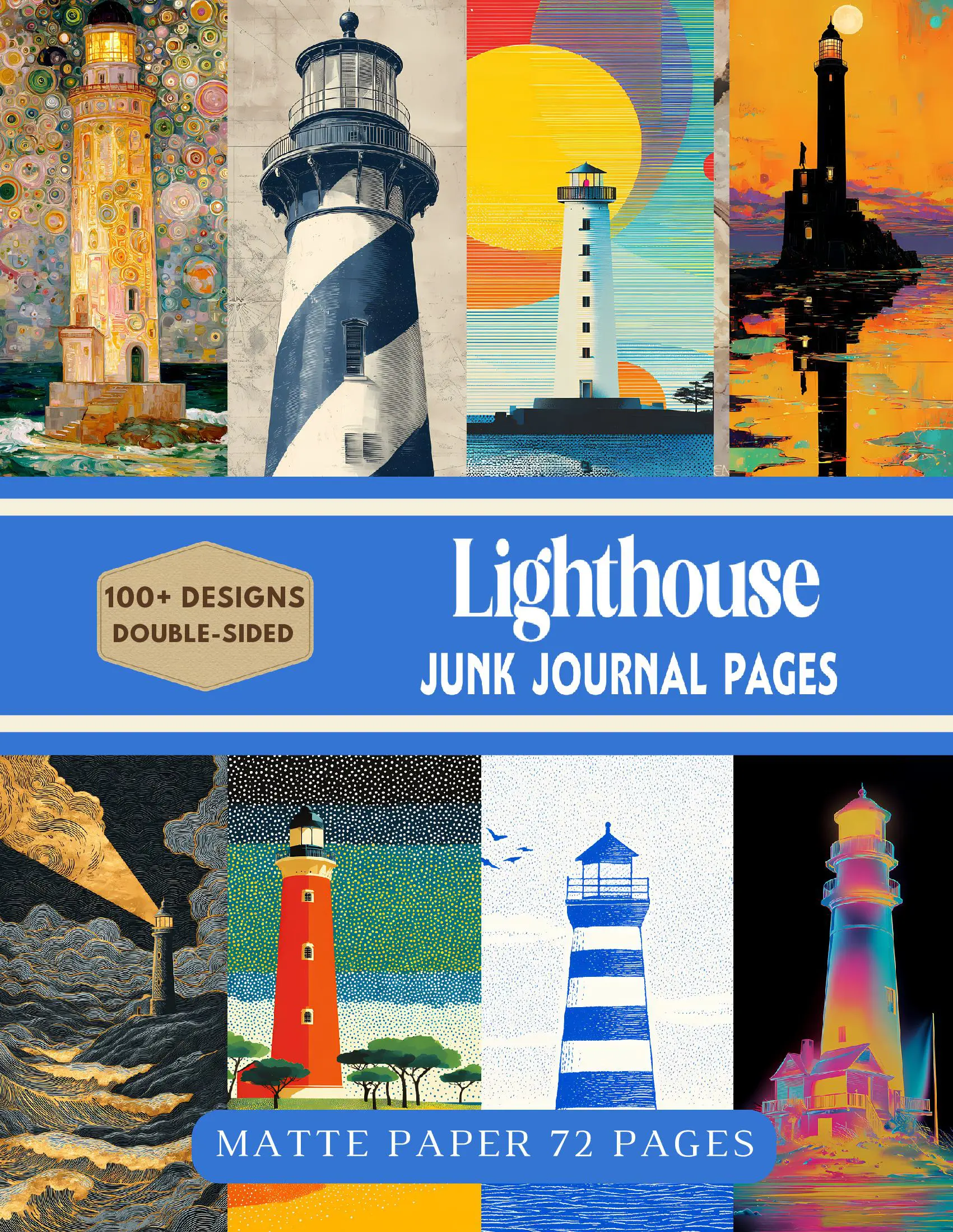 Lighthouse Junk Journal Pages