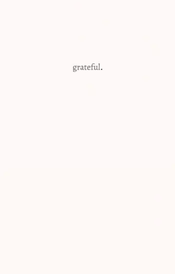 grateful.