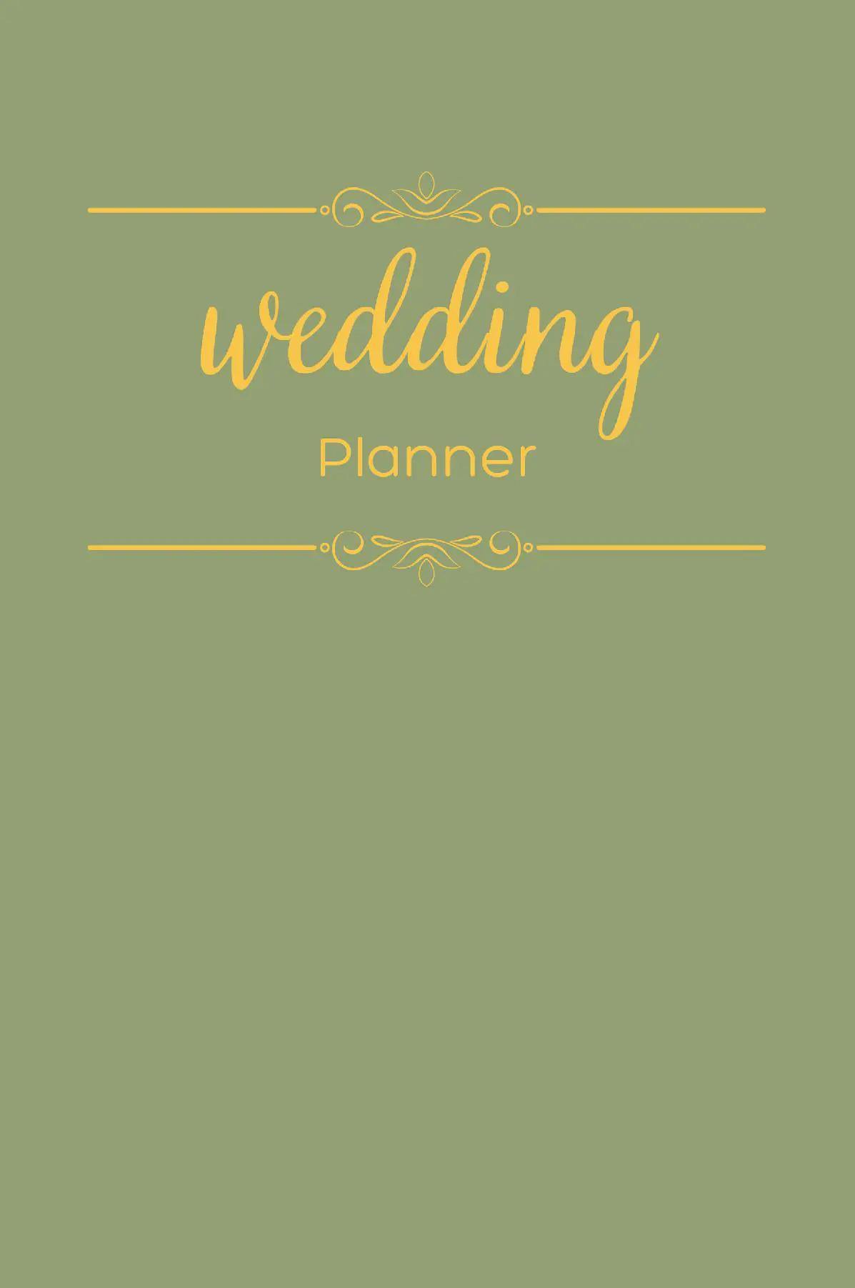 The Complete Wedding Planner by Dreamier Days in Sage
