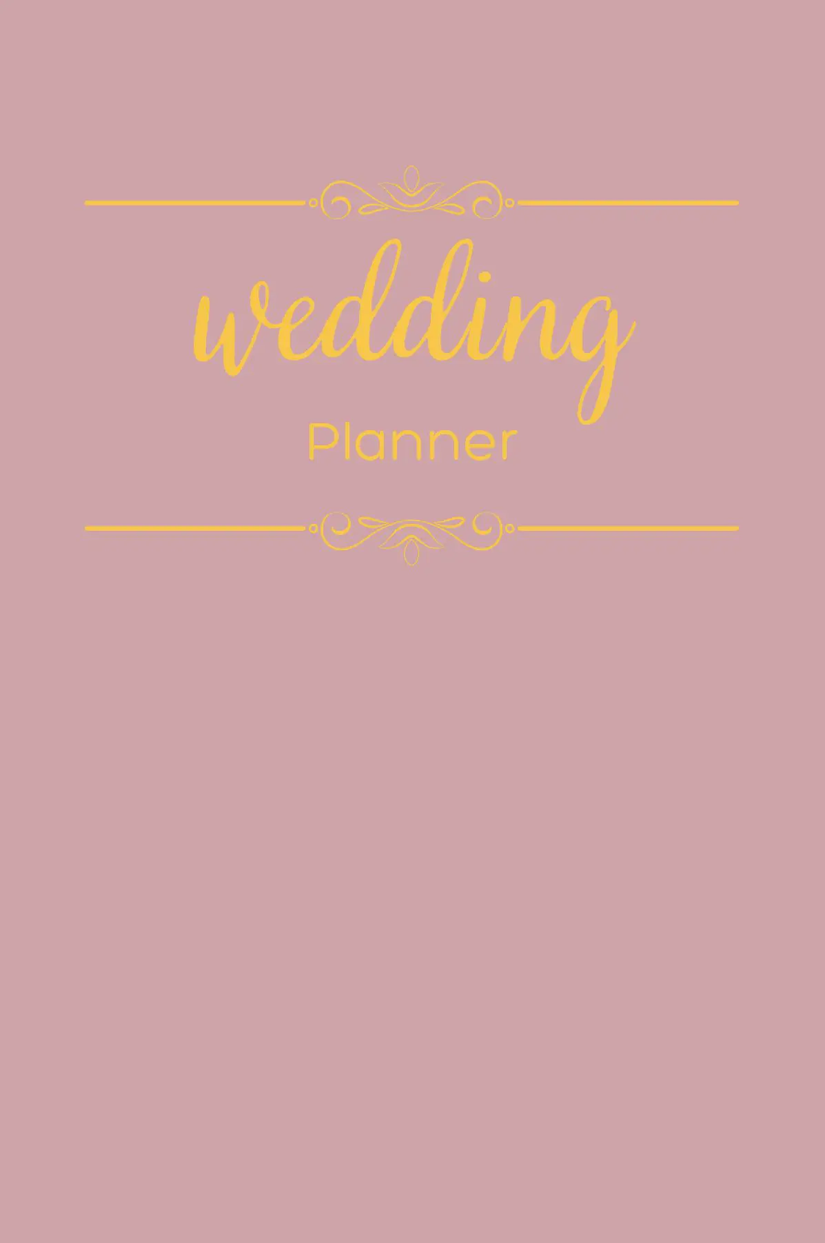 The Complete Wedding Planner by Dreamier Days in Dusty Pink