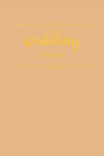 The Complete Wedding Planner by Dreamier Days in Burnt Orange