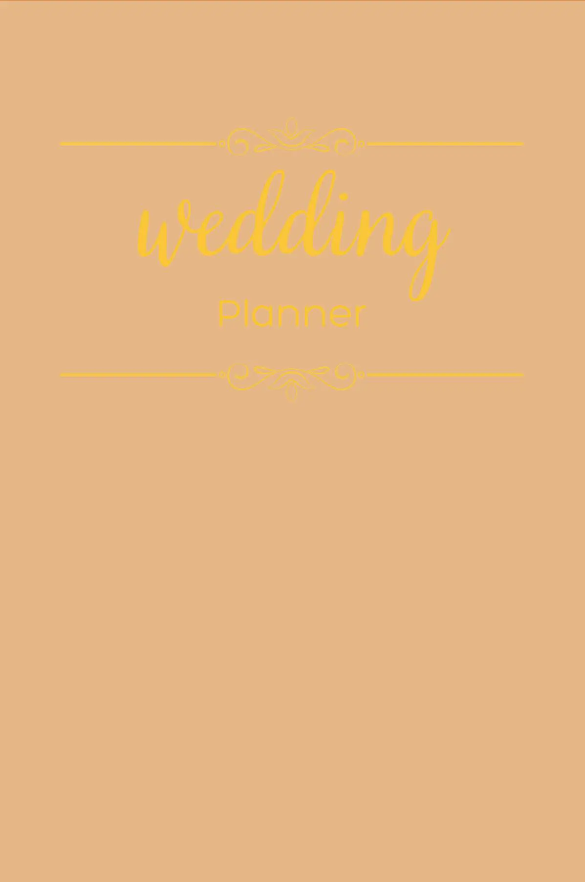 The Complete Wedding Planner by Dreamier Days in Burnt Orange