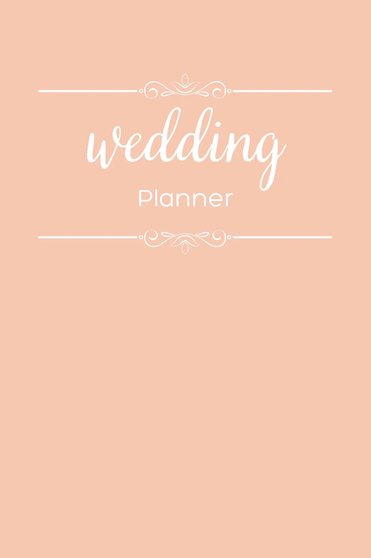 The Complete Wedding Planner by Dreamier Days in Peach