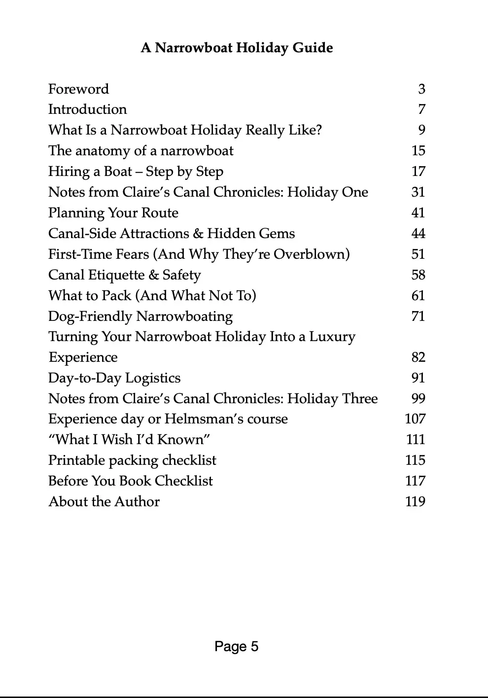A Narrowboat Holiday Guide