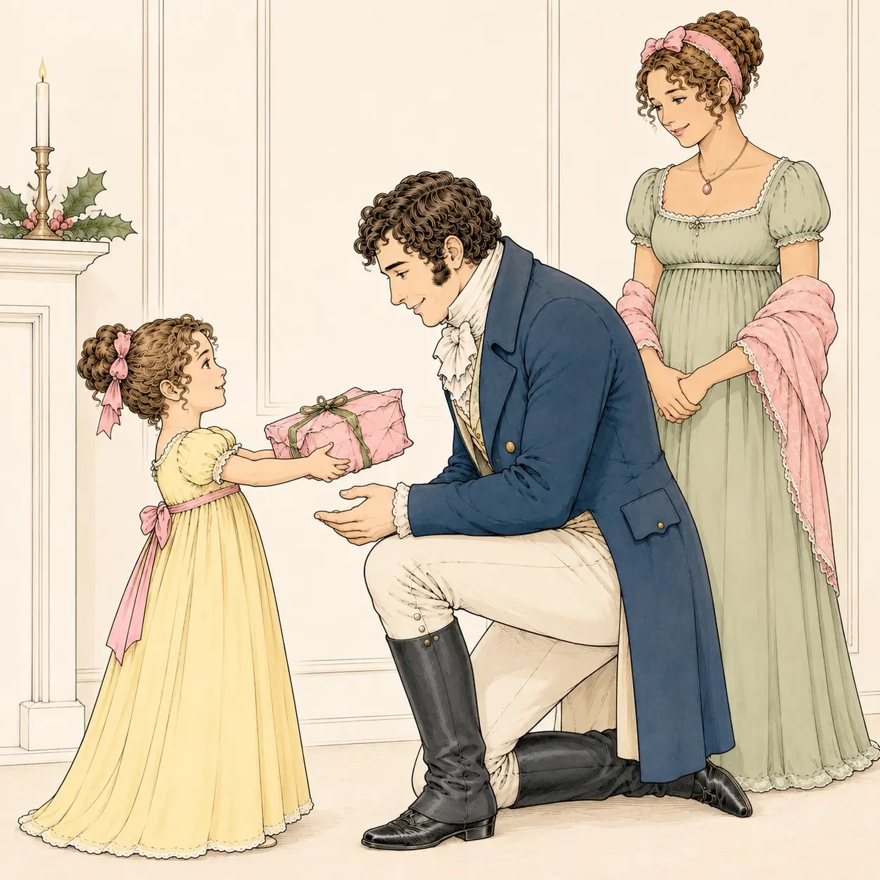 Christmas Belles & Balls: A Bold & Beautiful Regency Christmas Coloring Book for Adults