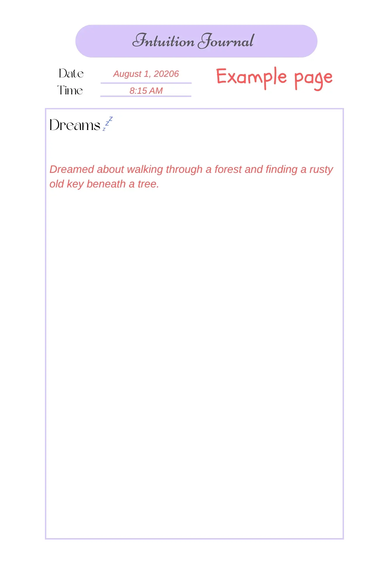 Intuition Journal. A Space to Listen Before You Know