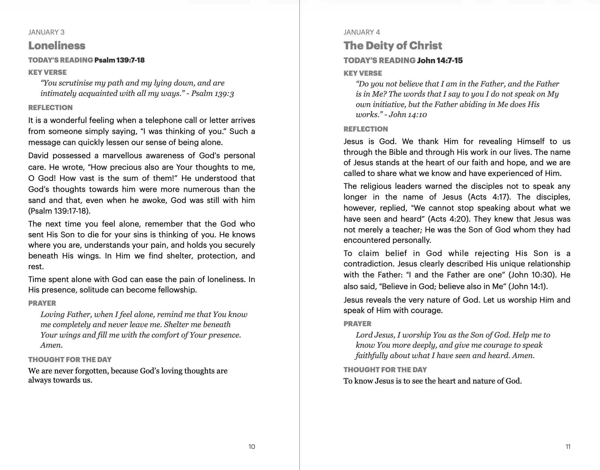 At His Feet - Daily devotions for a year.