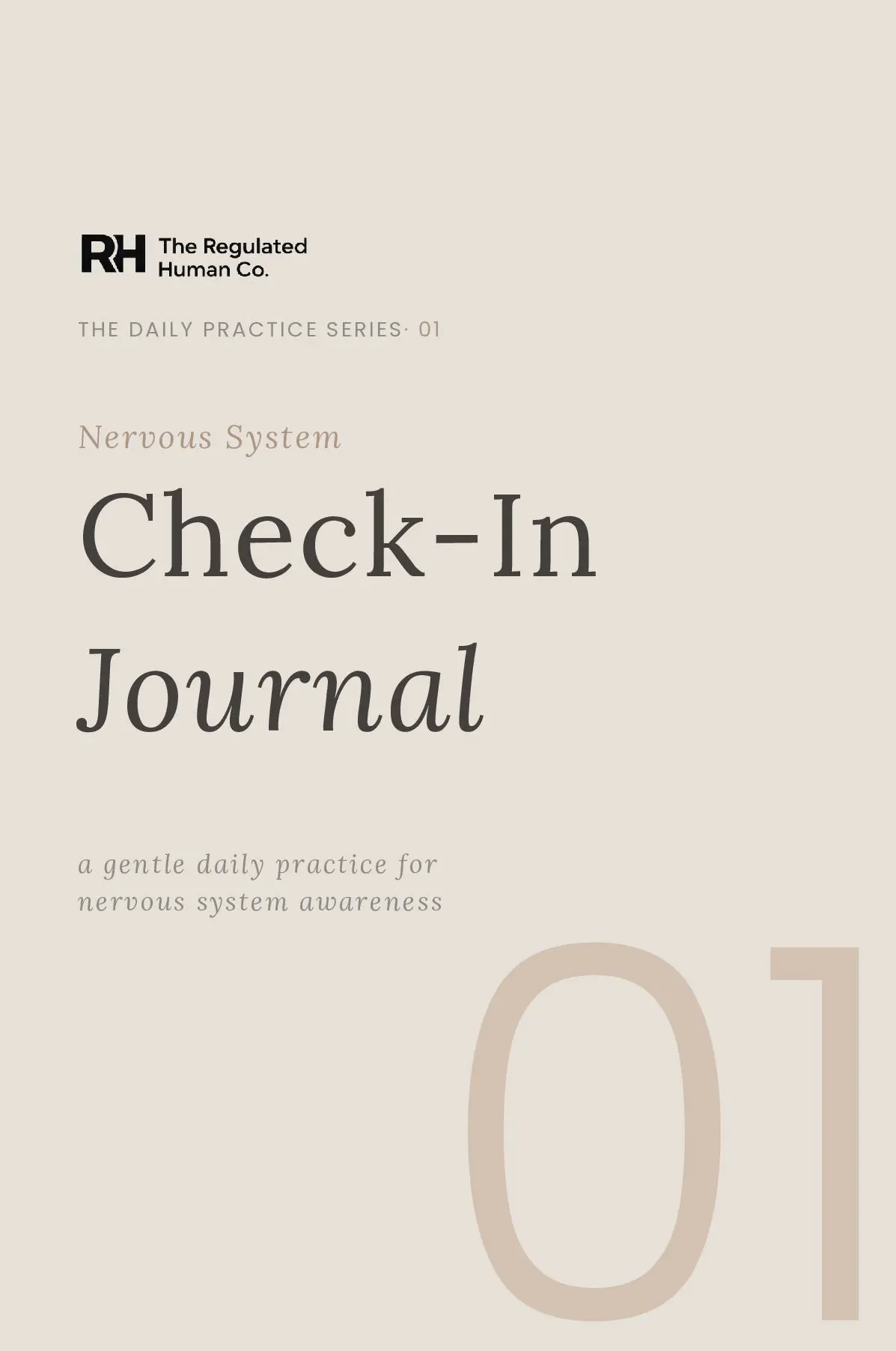 The Nervous System Check-In Journal: Simple prompts for awareness and regulation