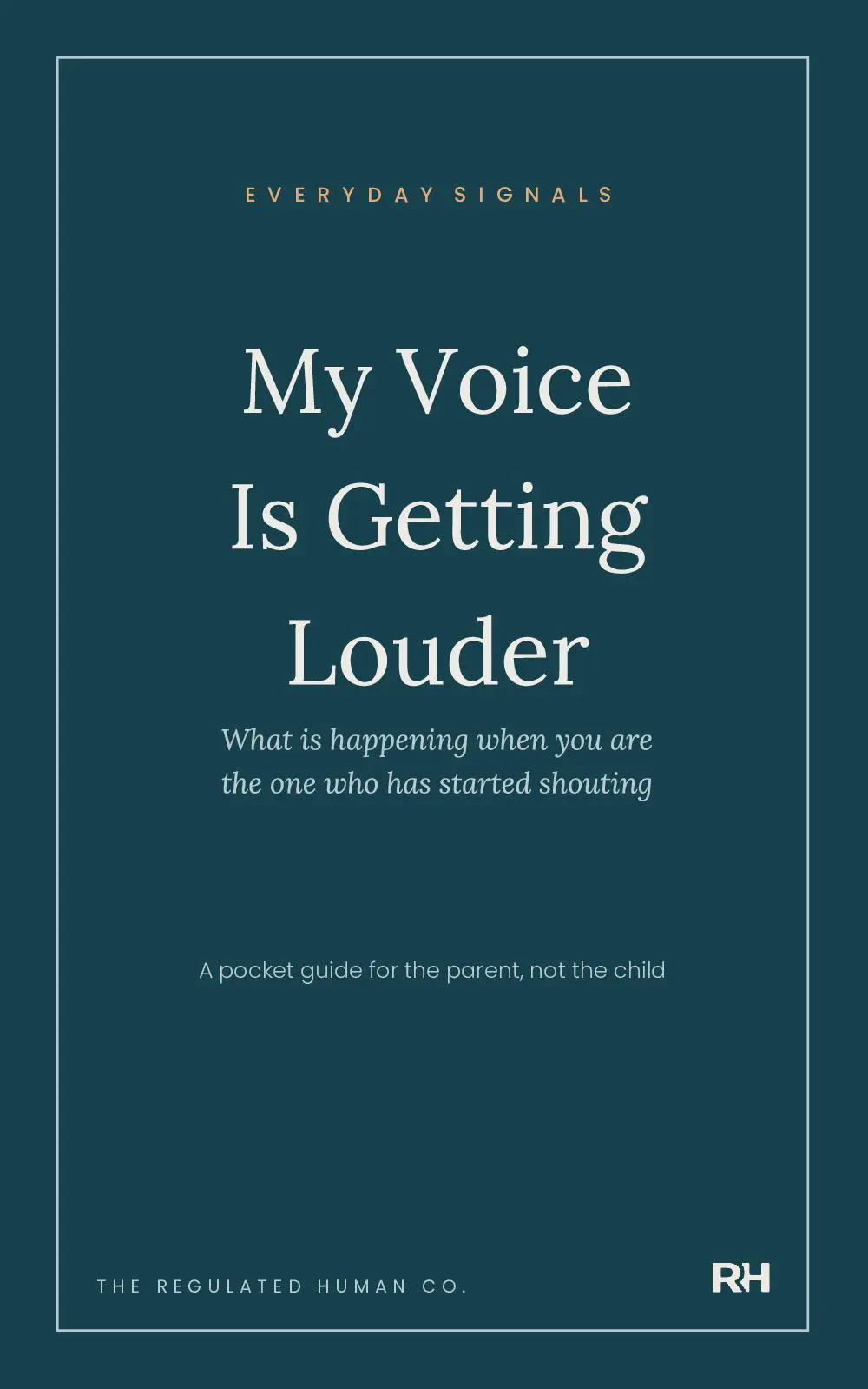 My Voice Is Getting Louder: What is happening when you are the one who has started shouting
