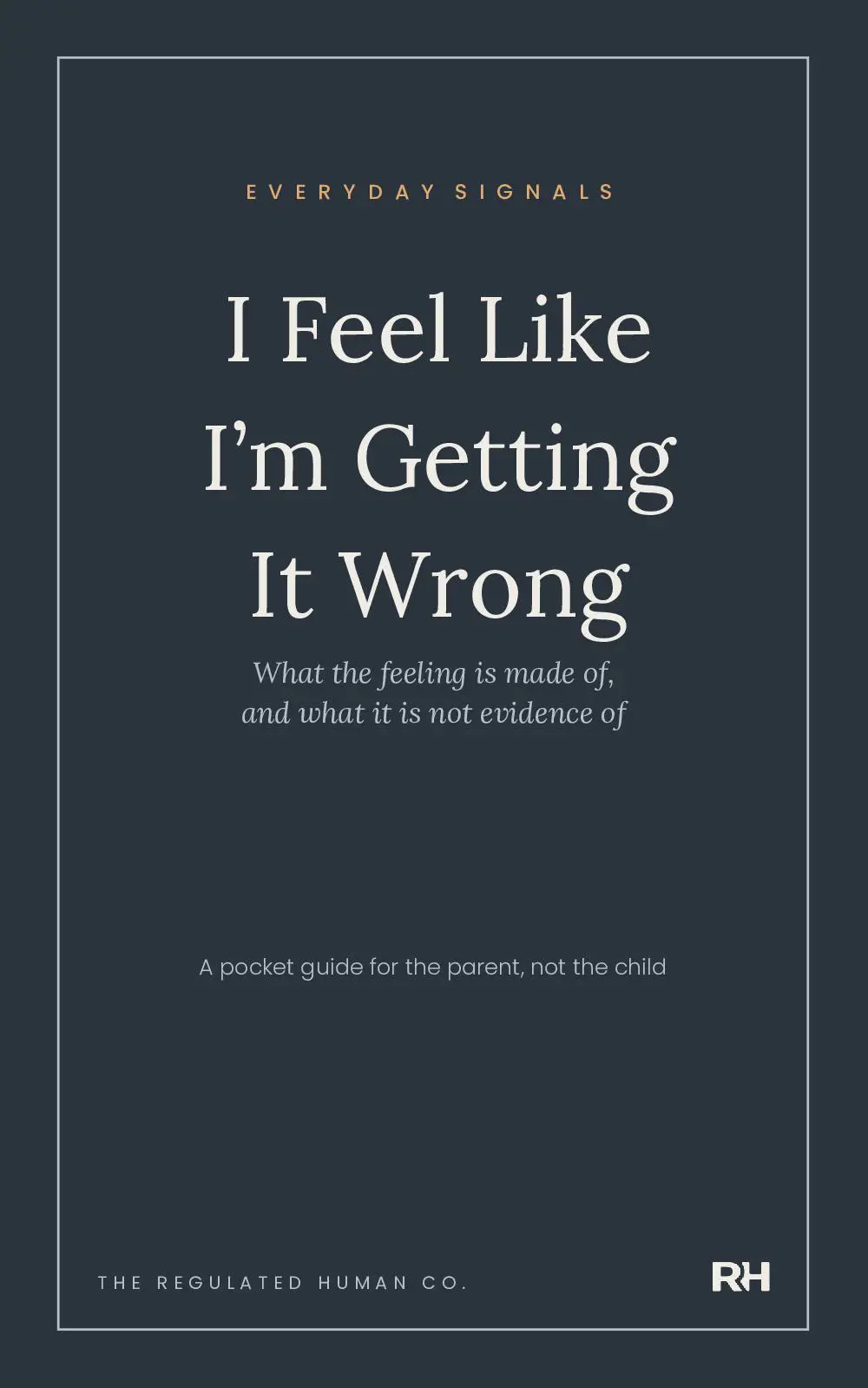 I Feel Like I’m Getting It Wrong: What the feeling is made of, and what it is not evidence of