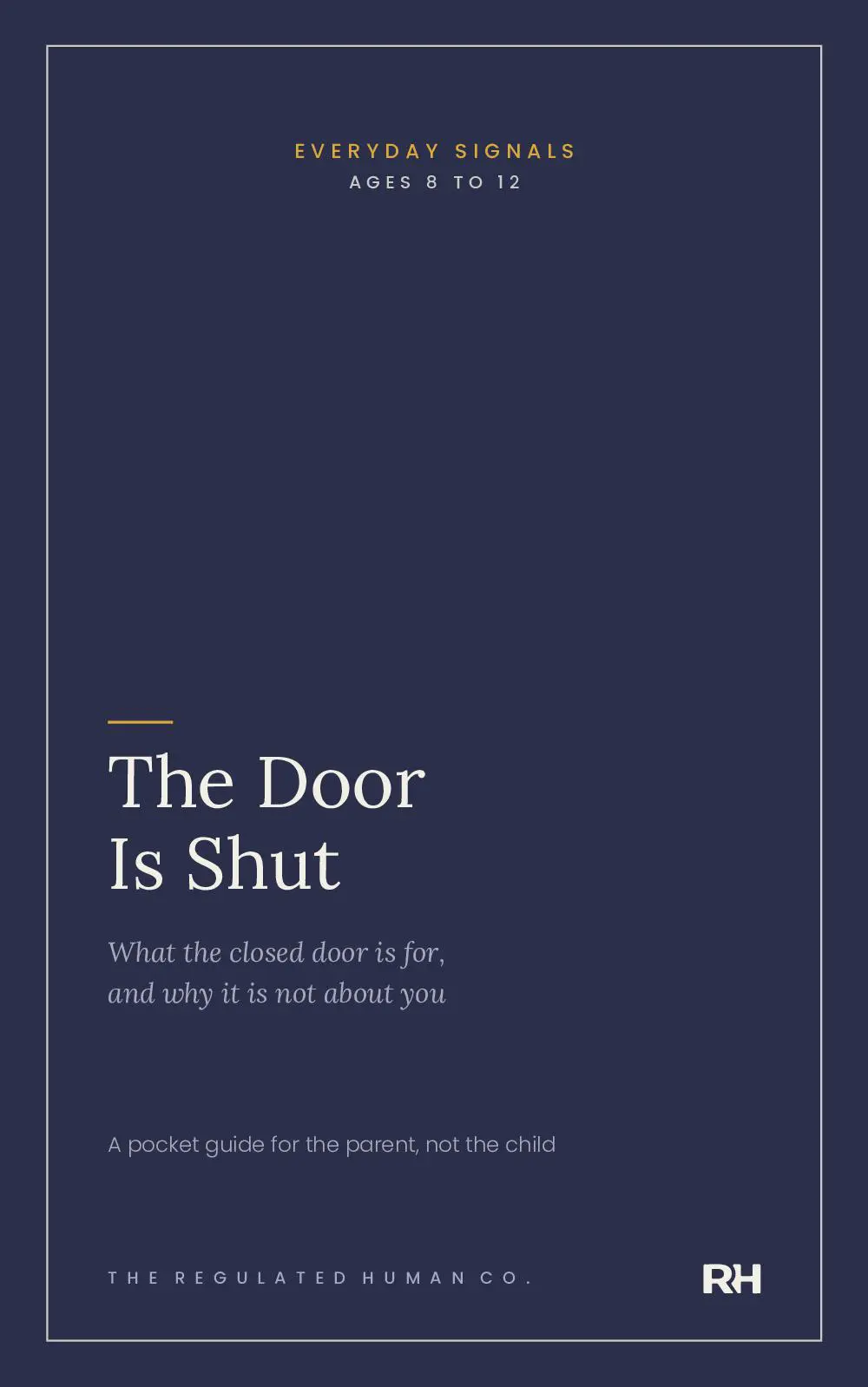 The Door Is Shut: What the closed door is for, and why it is not about you
