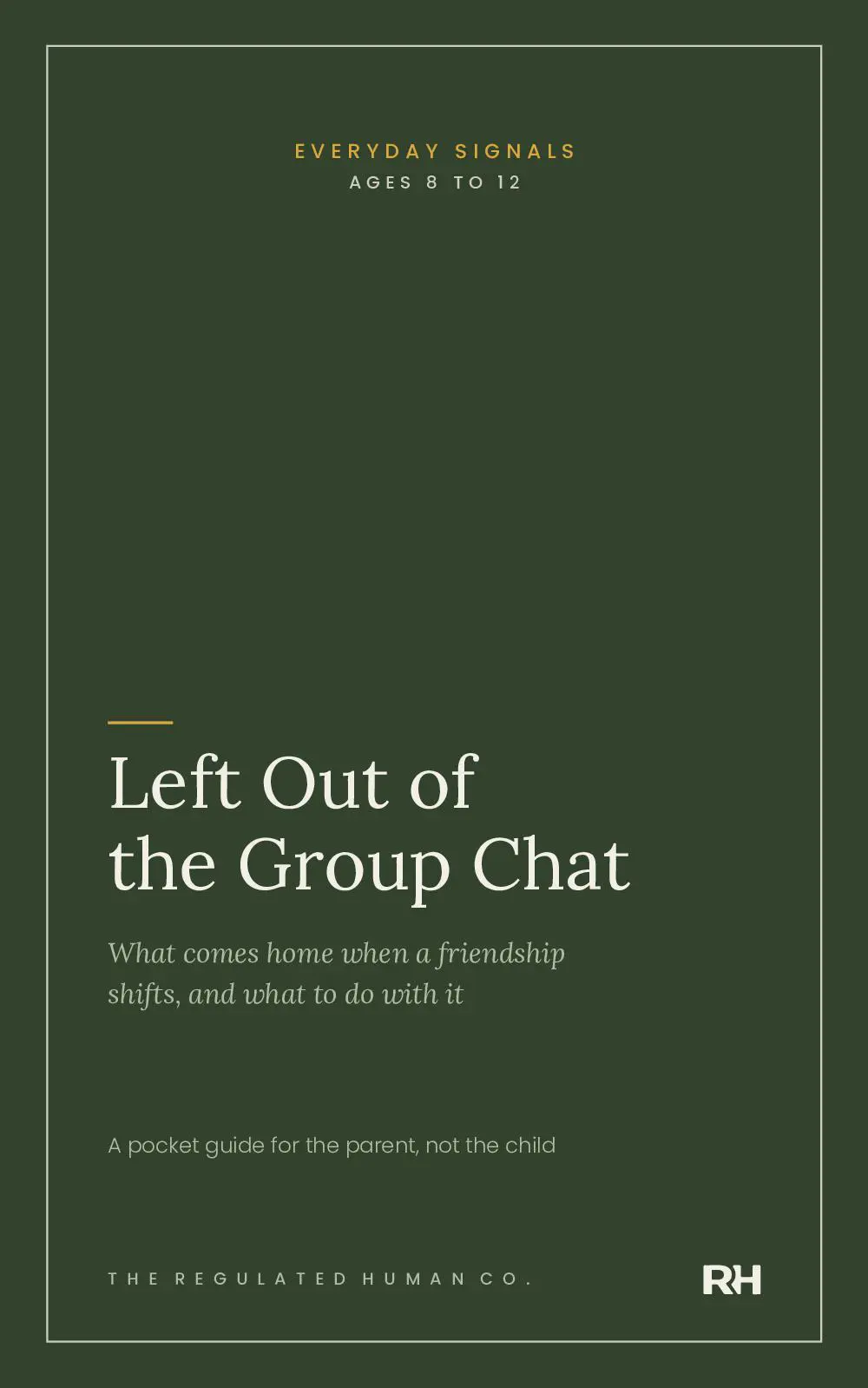 Left Out of the Group Chat: What comes home when a friendship shifts, and what to do with it