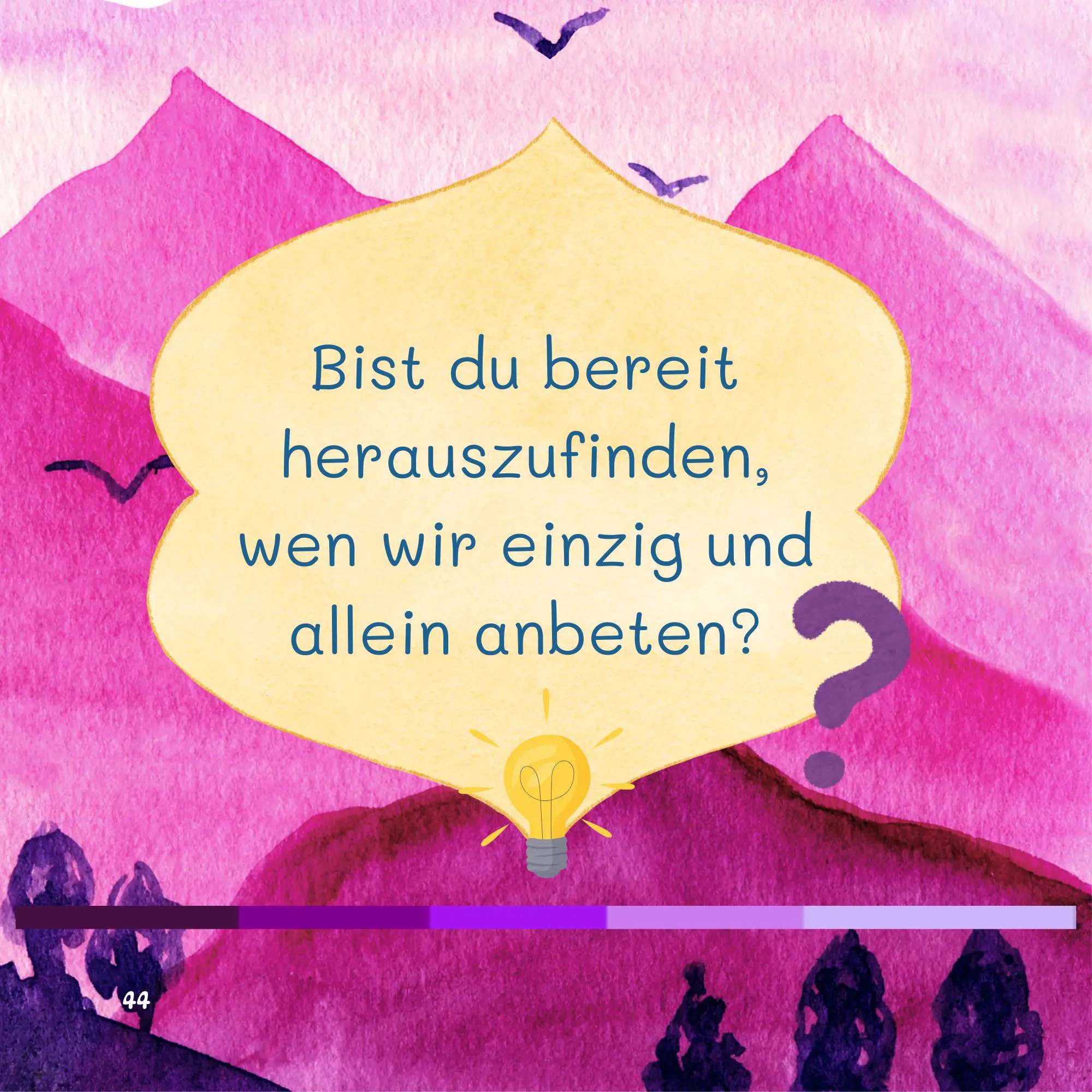 Allah allein beten wir an!