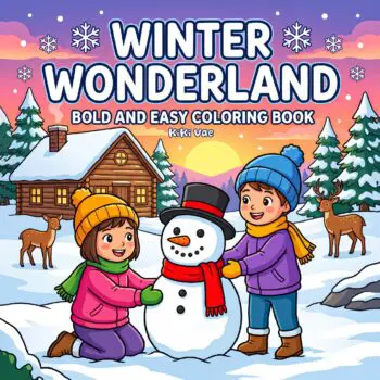 Winter Wonderland: Bold and Easy Coloring Book