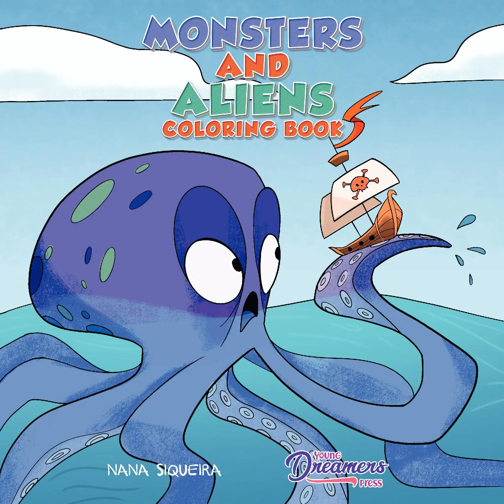 Monsters and Aliens Coloring Book