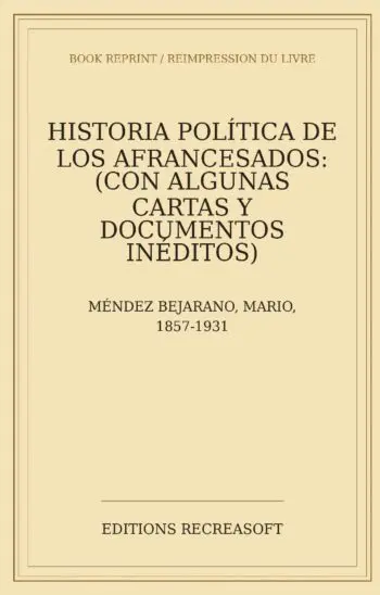 Historia política de los Afrancesados (1912)