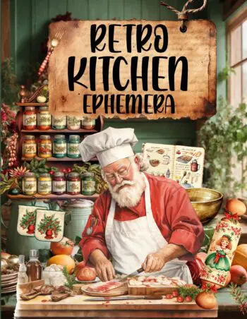 Retro Kitchen Ephemera Book