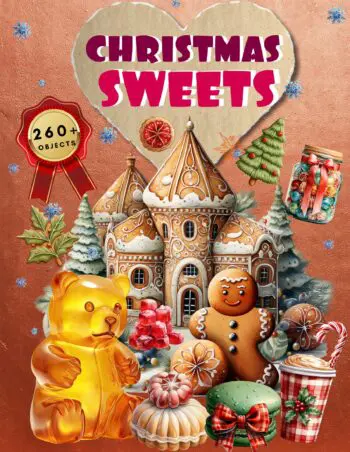 Christmas Sweets Ephemera Book