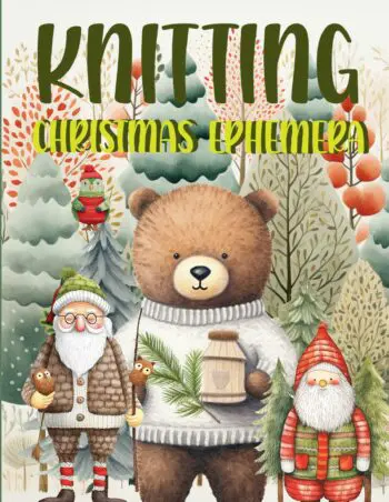 Knitting Christmas Ephemera Book