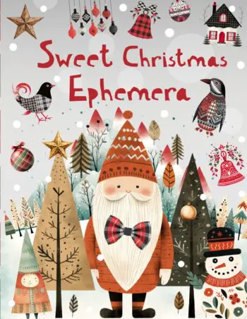 Sweet Christmas Ephemera Book