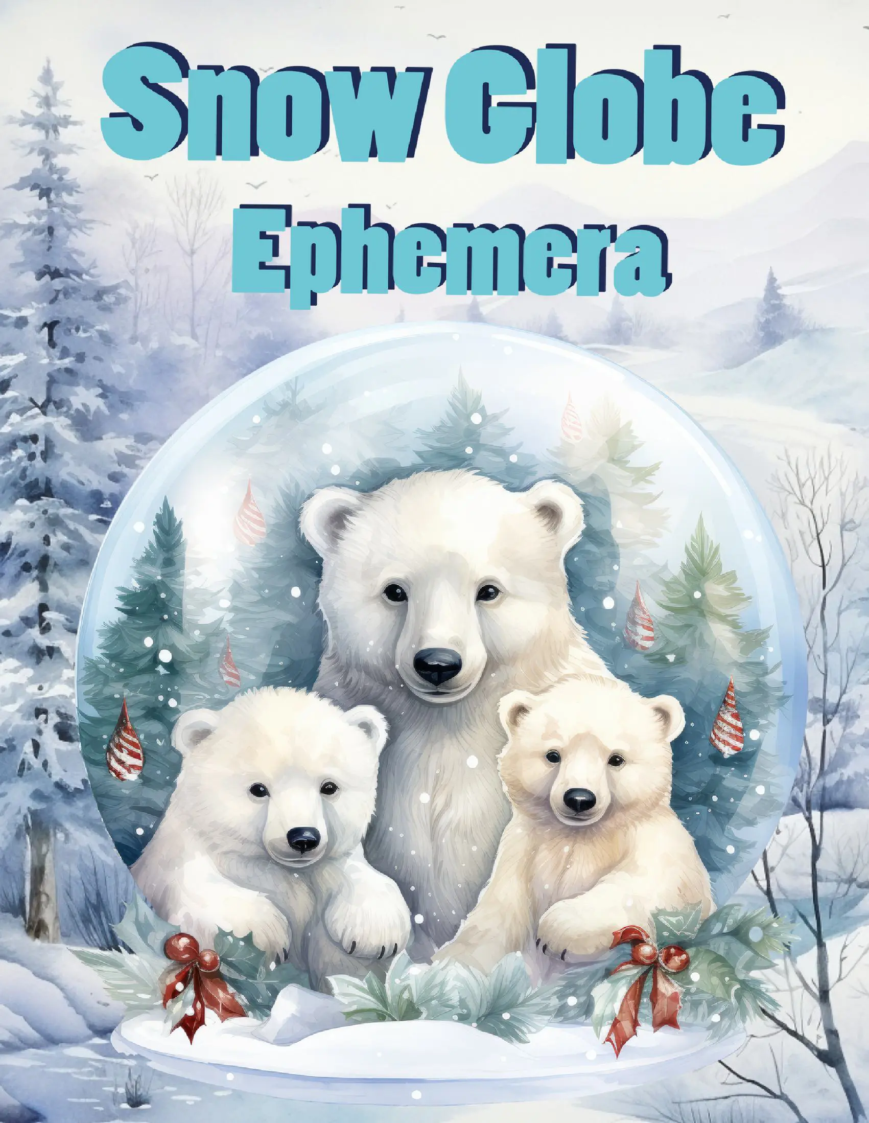 Snow Globe Ephemera Book