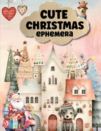 Cute Christmas Ephemera Book