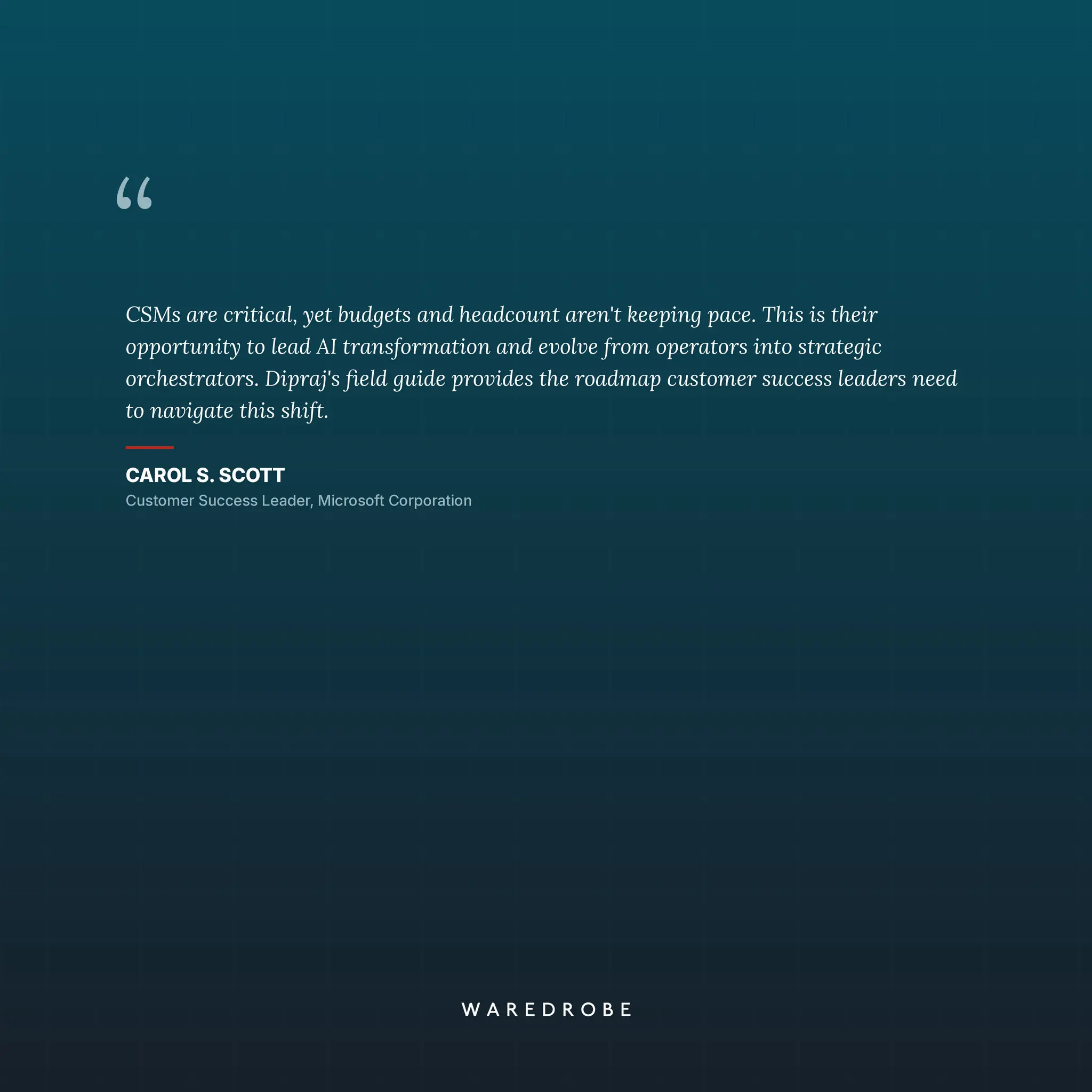 AI-Native Customer Success Manager