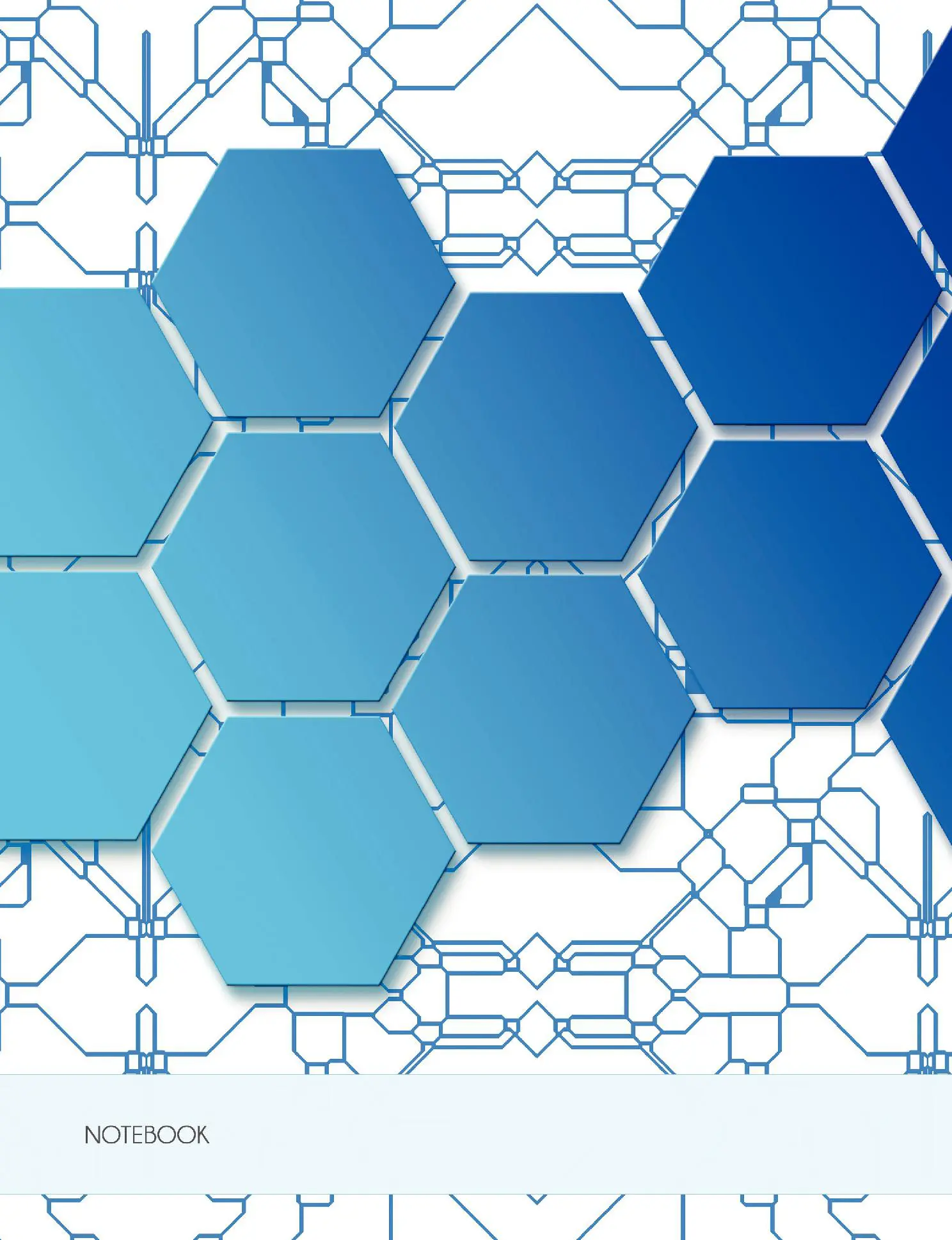 Hexagonal Notes Study System, Blue