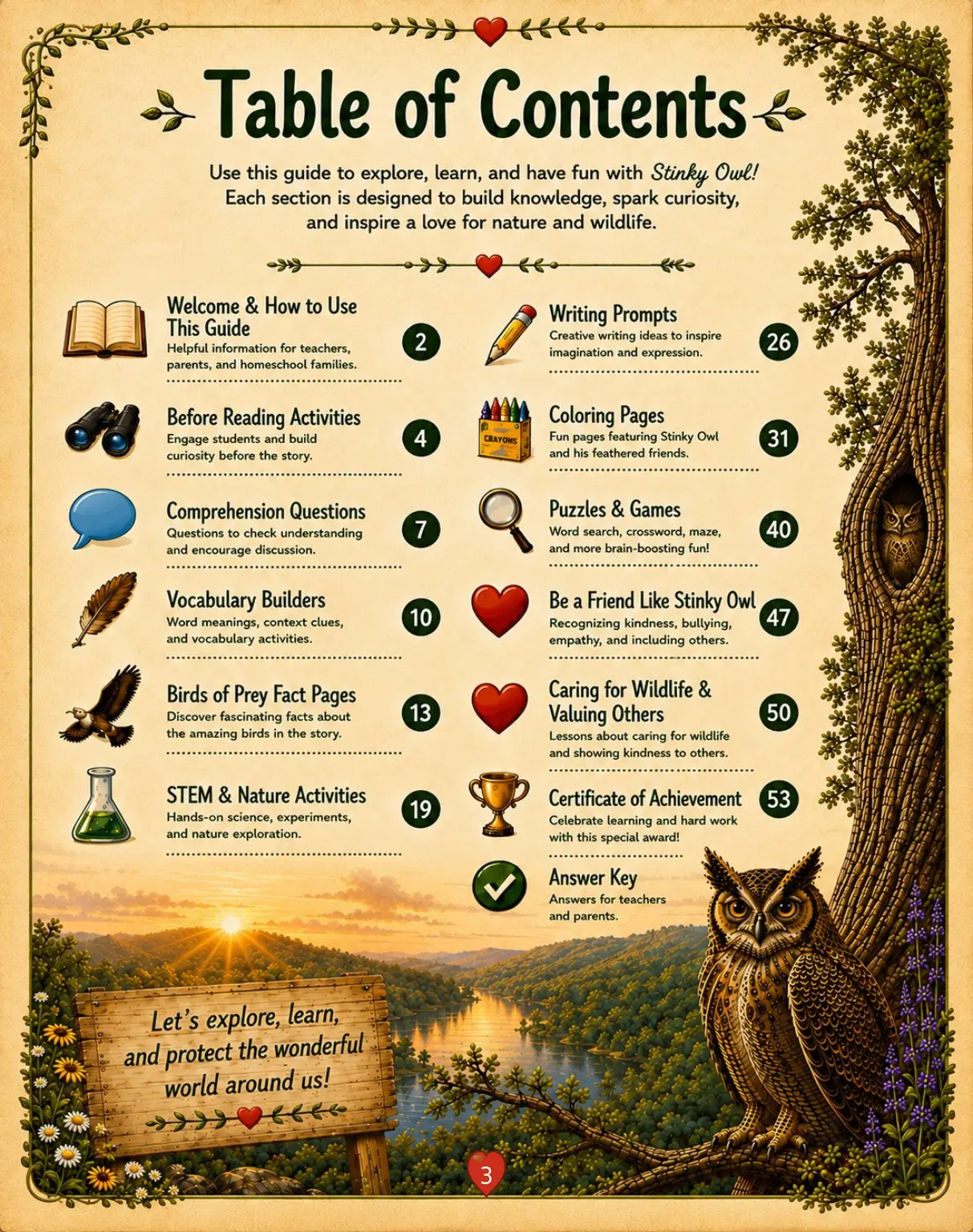 Stinky Owl Teacher & Activity Guide