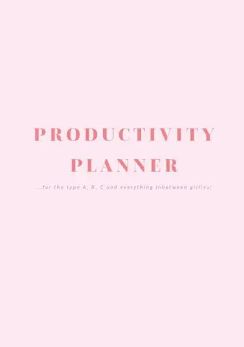 Productivity Planner