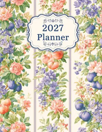 2027 Planner Extra Large Print – UK Edition – Vintage Orchard