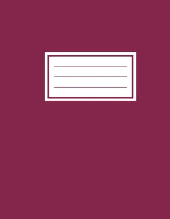 Notebook - 20 Lines Per Page - Mulberry