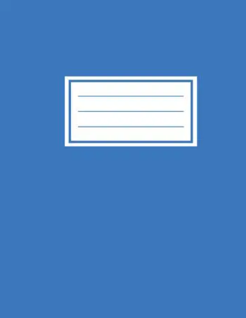 Notebook - 18 Lines Per Page - Marina Blue