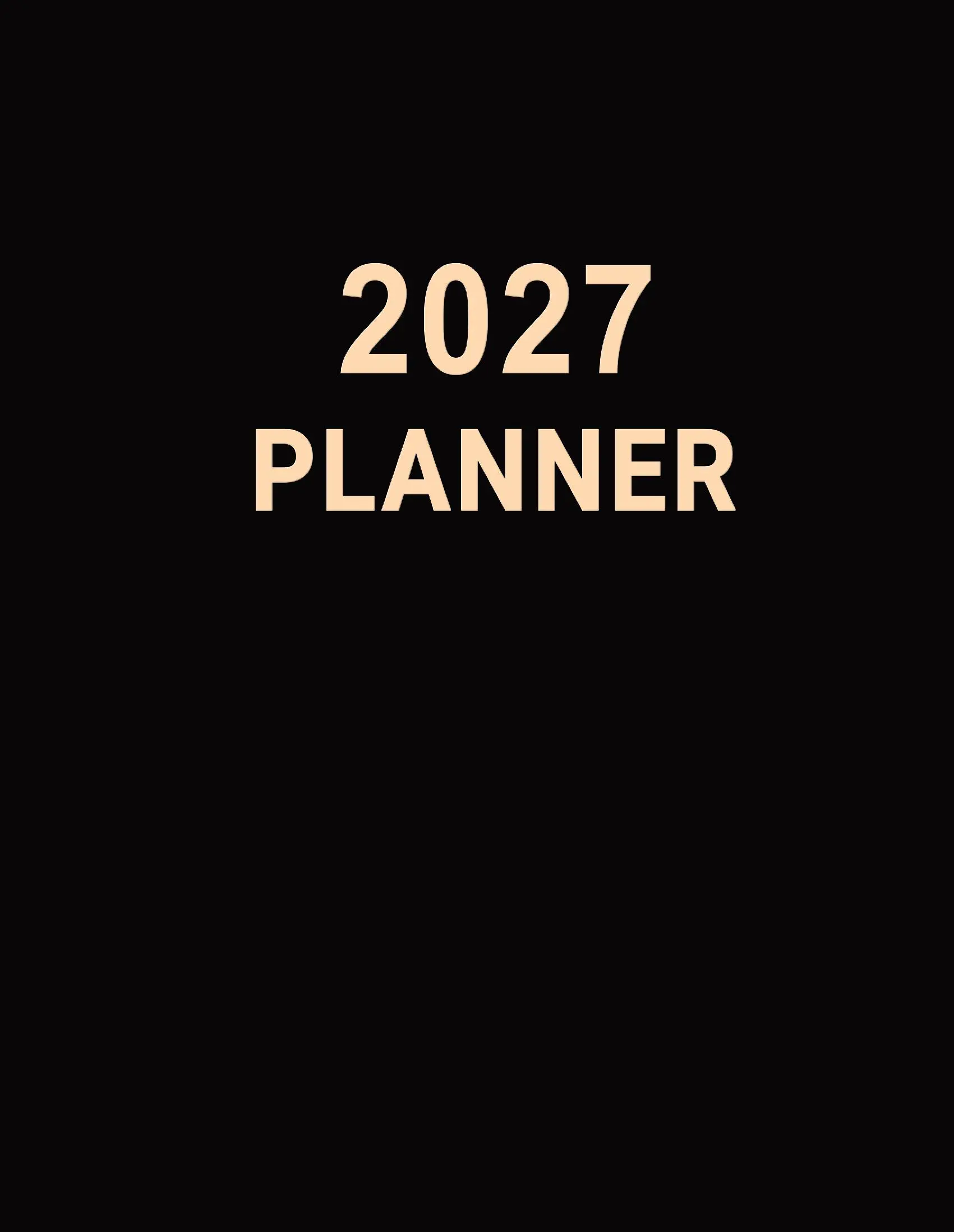 2027 Planner Giant Print - USA Edition - Black Cover