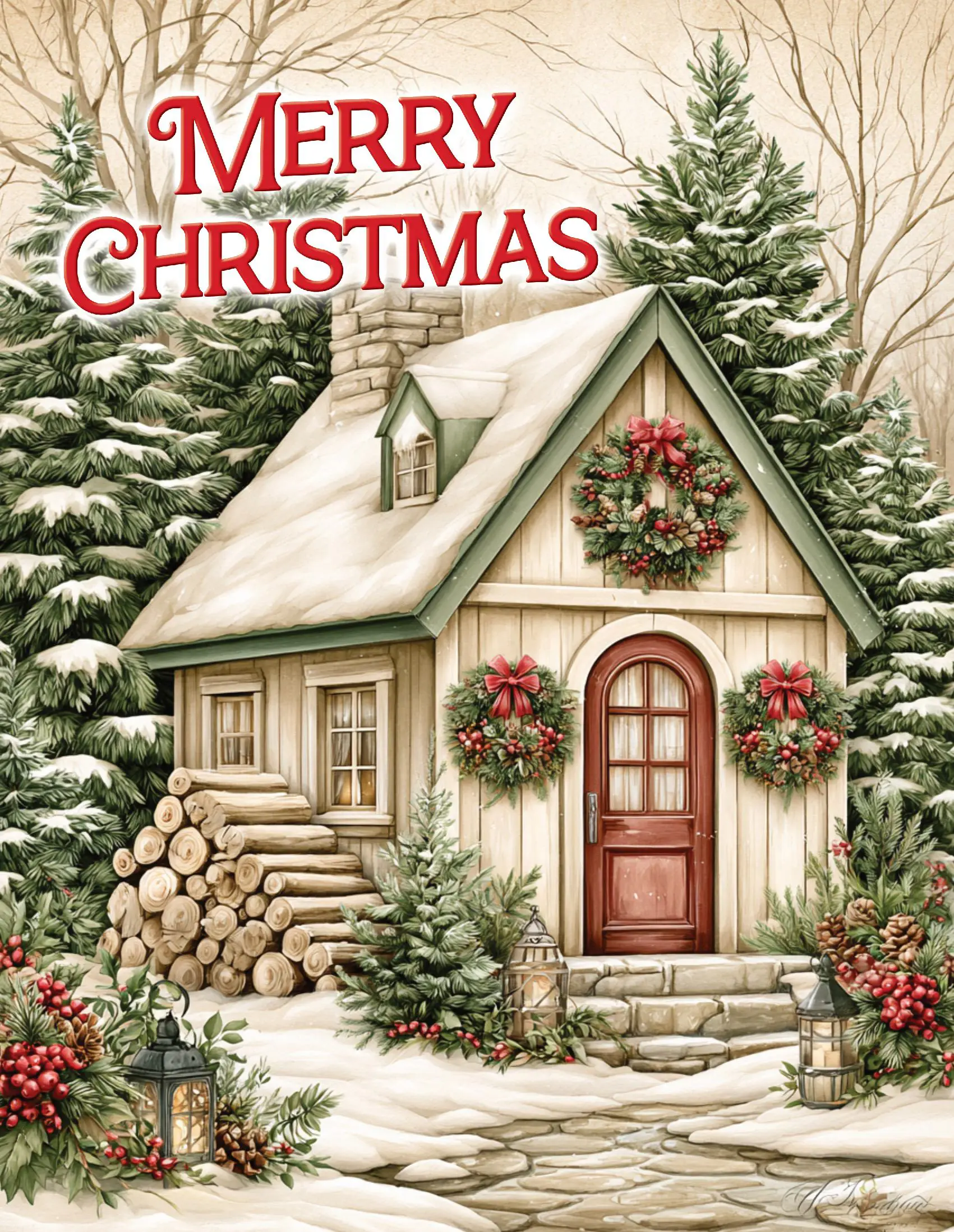 Notebook - 20 Lines Per Page - Christmas