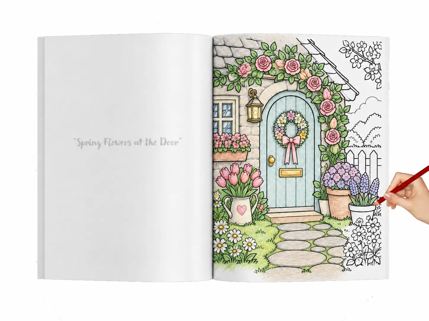 Cosy Cottage Colouring Book