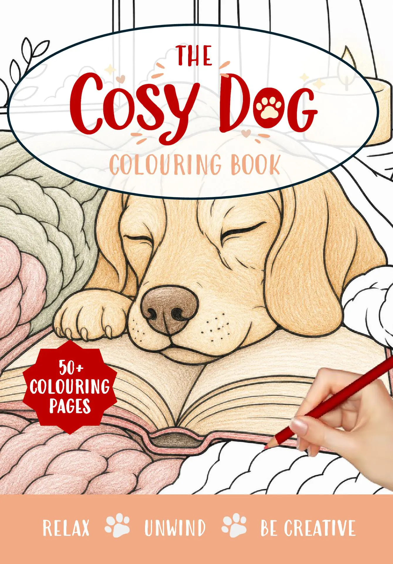 Cosy Dog Colouring Book