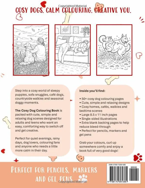 Cosy Dog Colouring Book
