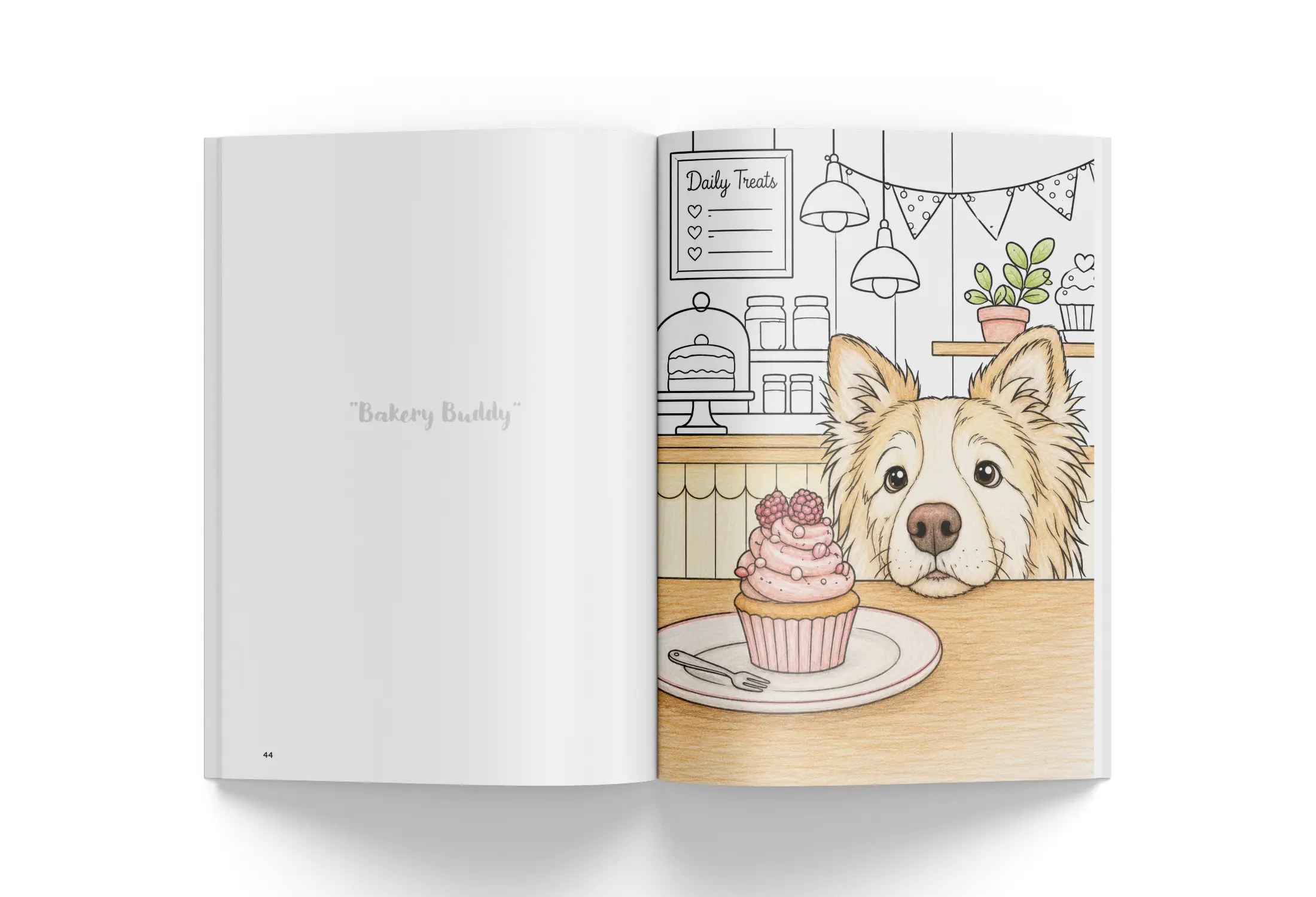 Cosy Dog Colouring Book