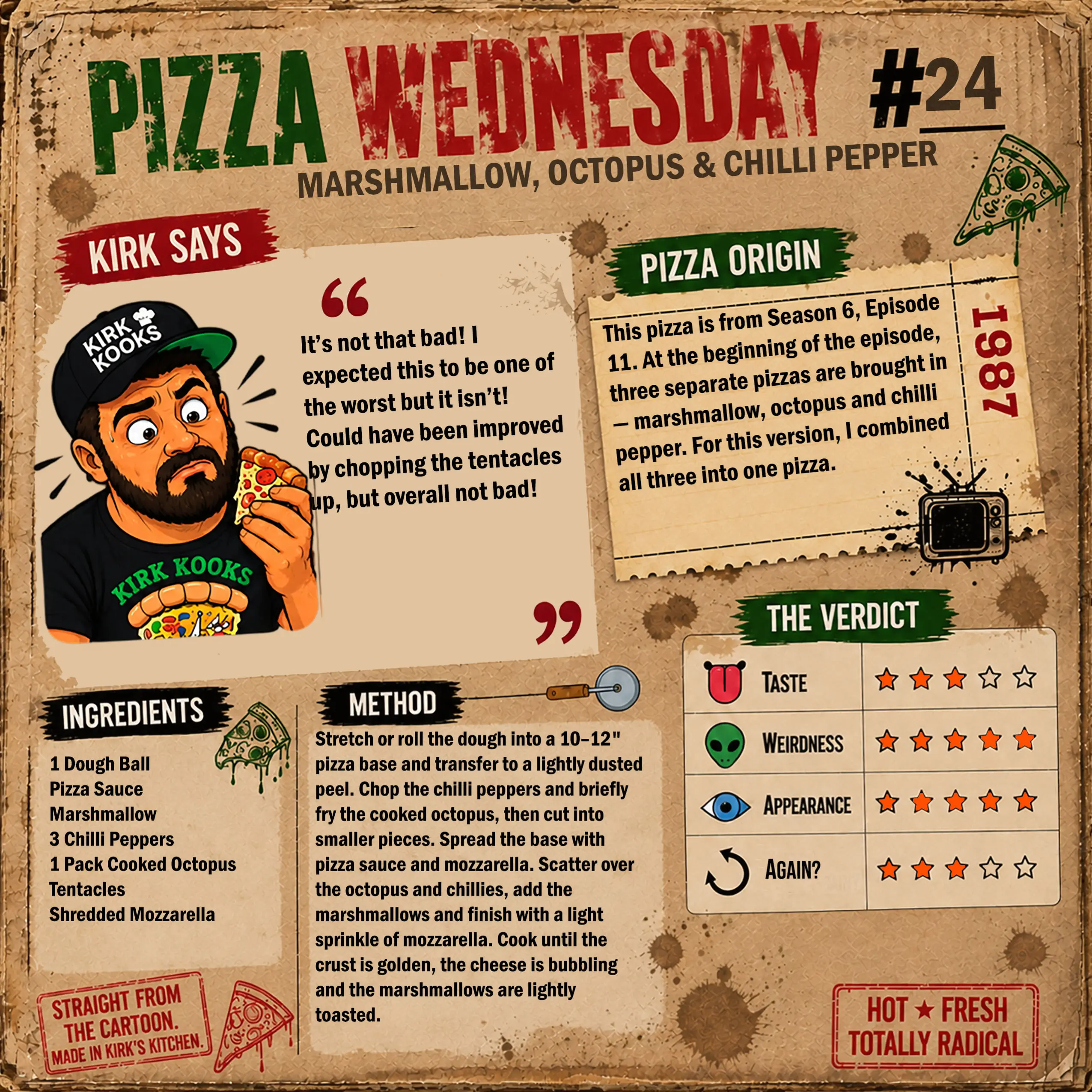 Pizza Wednesday by Kirk Kooks
