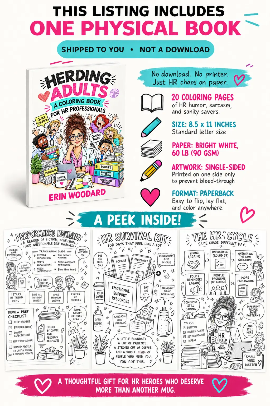 Herding Adults: A Coloring Book for HR Professionals