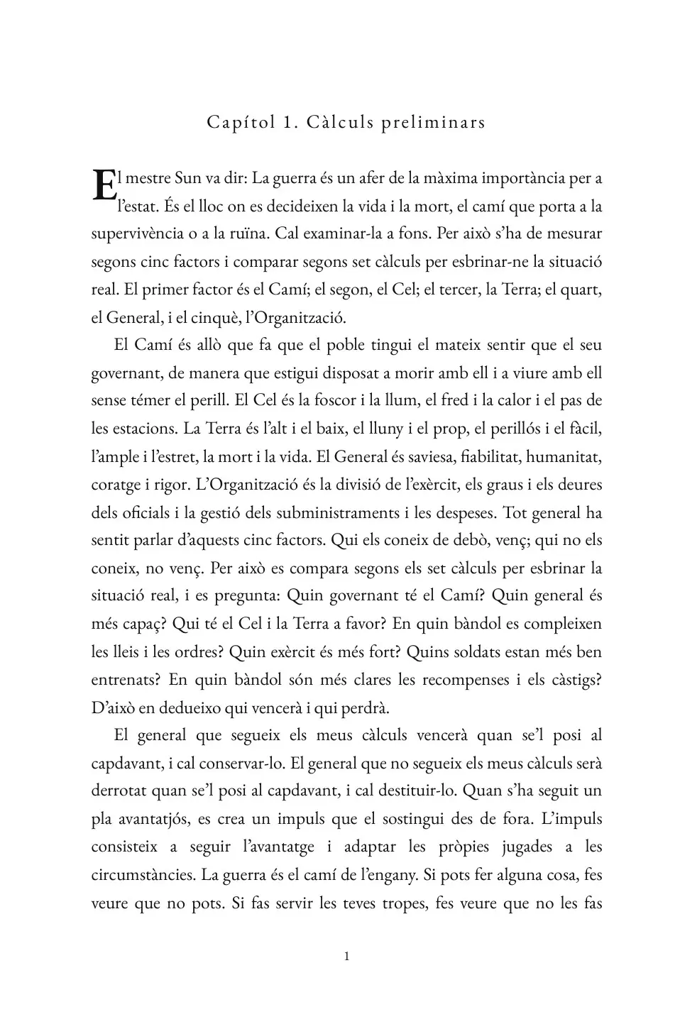 The Art of War in Catalan (L’art de la guerra de Sun Tzu en català)